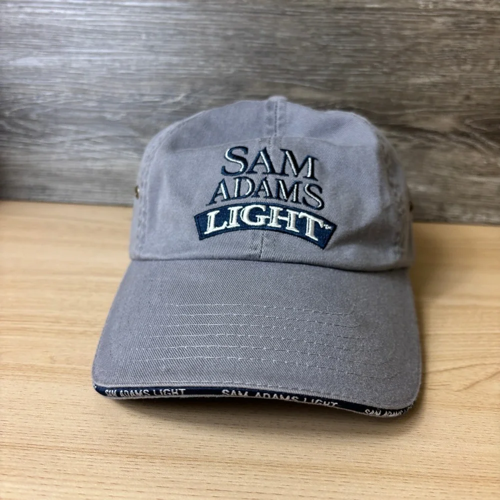 Samuel Adams Hat Cap Strap Back Gray Sam Adams Light Beer‎ Adjustable